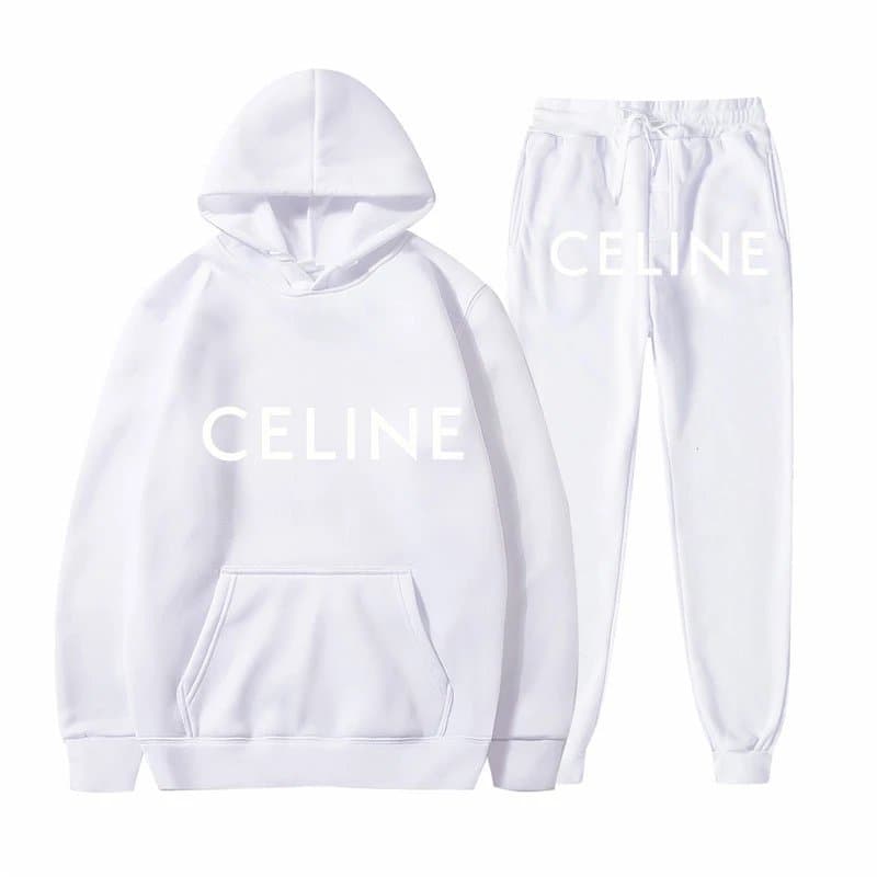 Celine Logo Joggers White Logo — 19