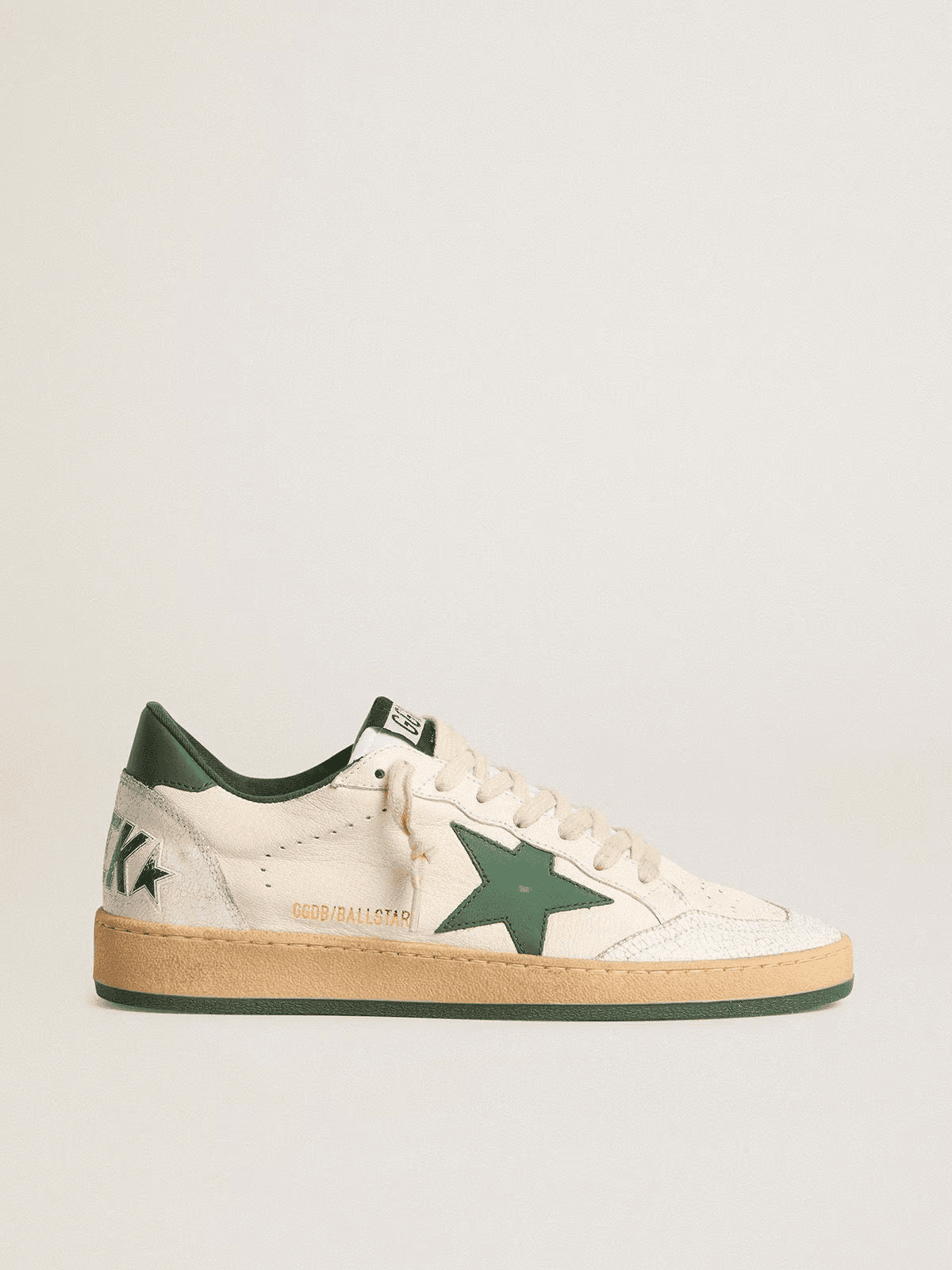 Golden Goose Superstar Distressed White — BALL STAR 3