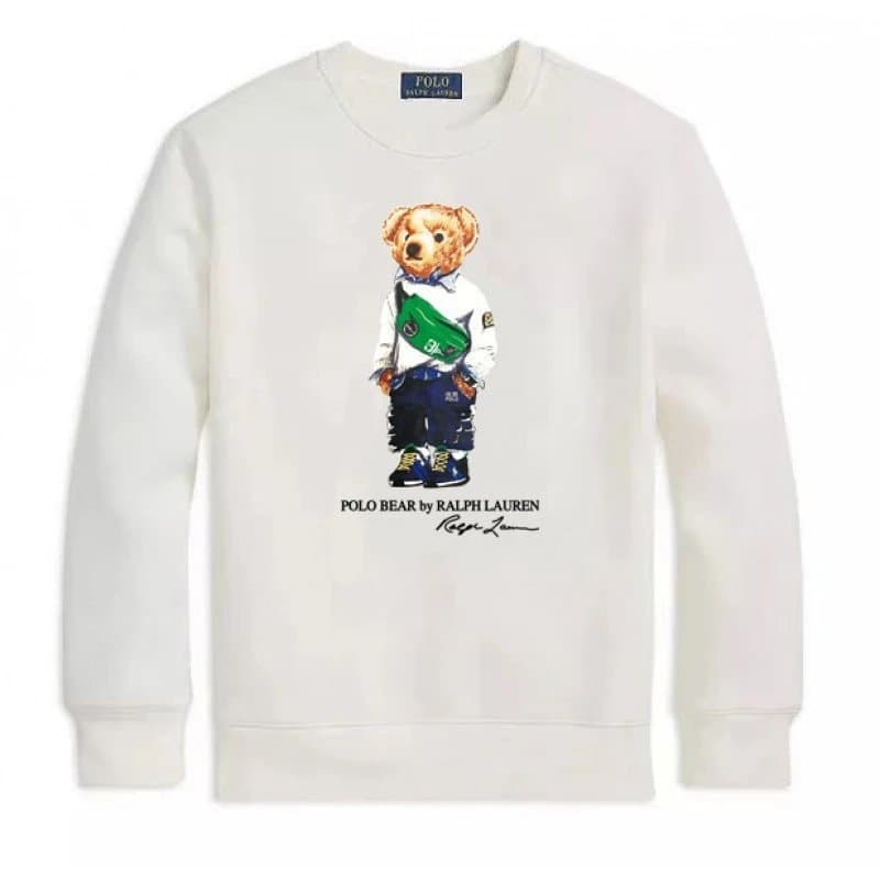 Polo Ralph Lauren Polo Bear Sweatshirt Dodgers Baseball — Y22·白色