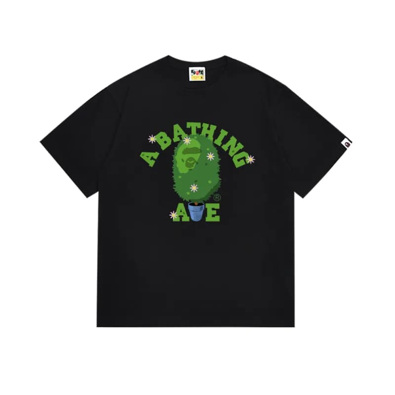 BAPE Graphic Tee A Bathing Ape Logo — 183 black