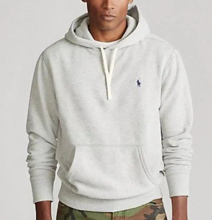 Polo Ralph Lauren Classic Fit Hoodie Solid White — 灰色