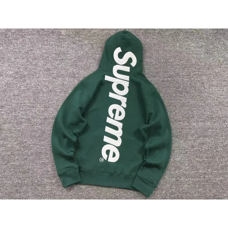 Supreme Zip-Up Hoodie Camo — E550#绿色