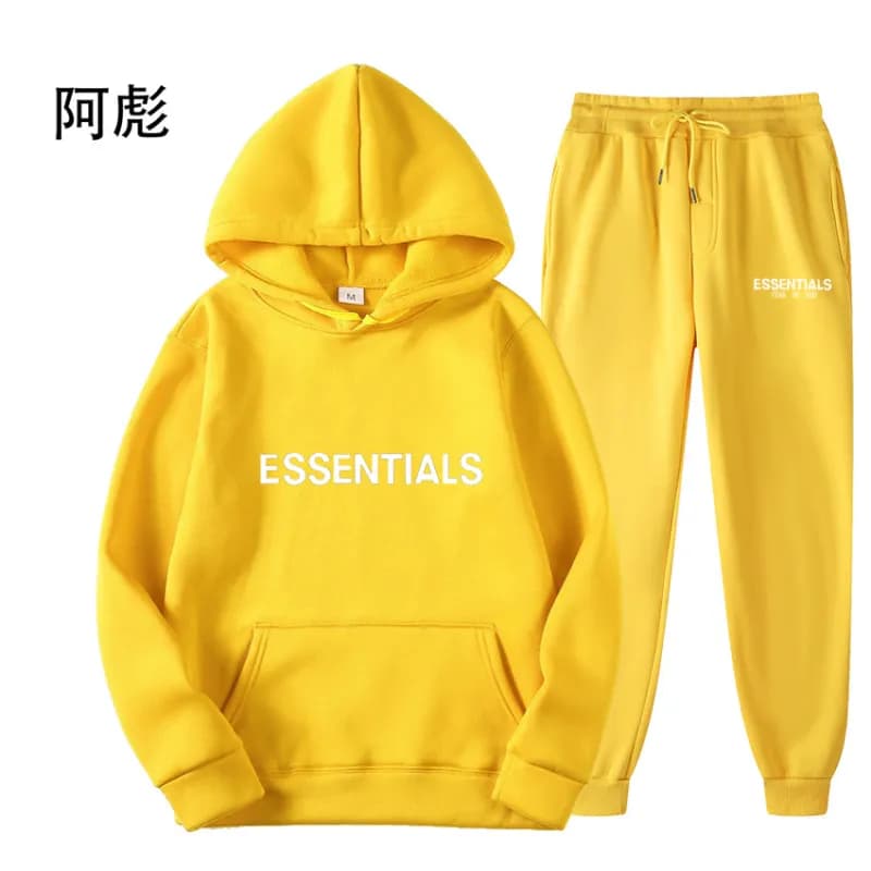 Fear of God Essentials Hoodie and Joggers Set Essentials Logo — 27