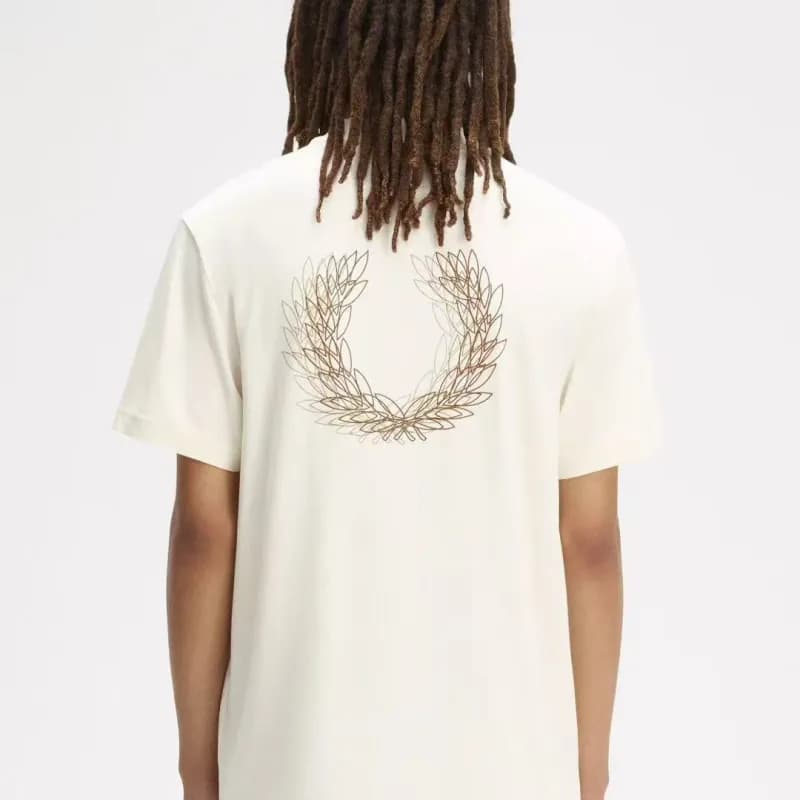 Polo Shirt Laurel Wreath — 米白背后麦穗