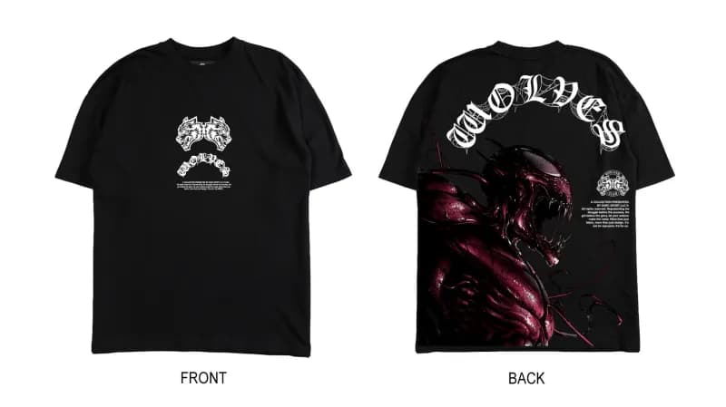 Balenciaga Wolves Graphic Tee Bury Me In Dark — DSDT298