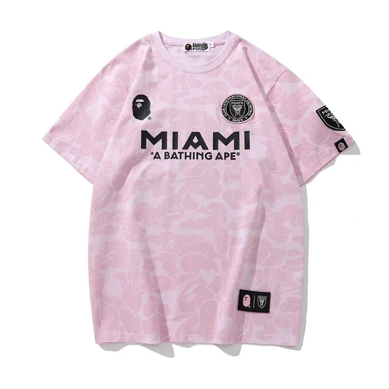 BAPE Short-Sleeve Tee Miami Inter Collaboration