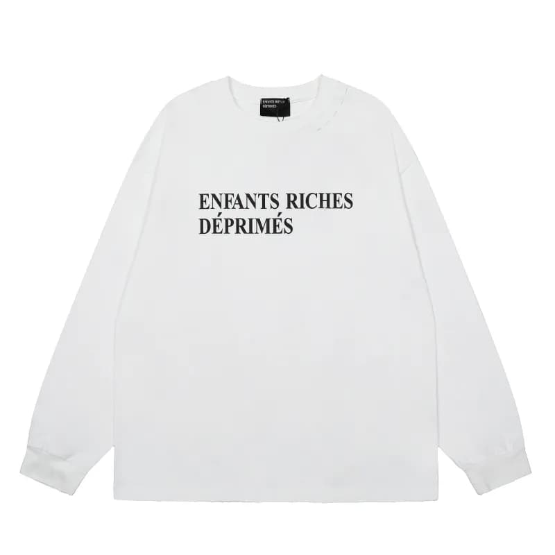 Gallery Dept. Zip-Up Hoodie Distressed Graphic Print — 601 white