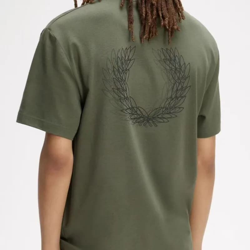 Polo Shirt Laurel Wreath — 绿色背后麦穗