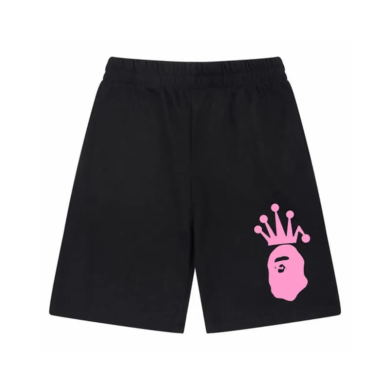Stüssy Dice Logo Shorts Black — 1033#黑印粉色