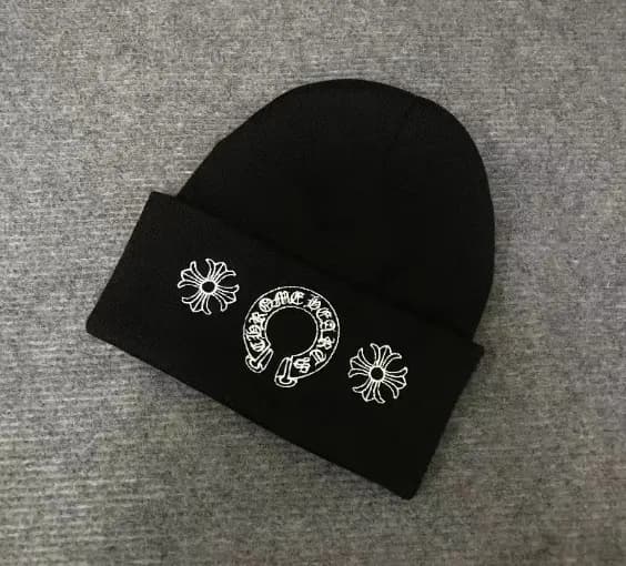 Chrome Hearts Beanie Cross Logo Embroidery