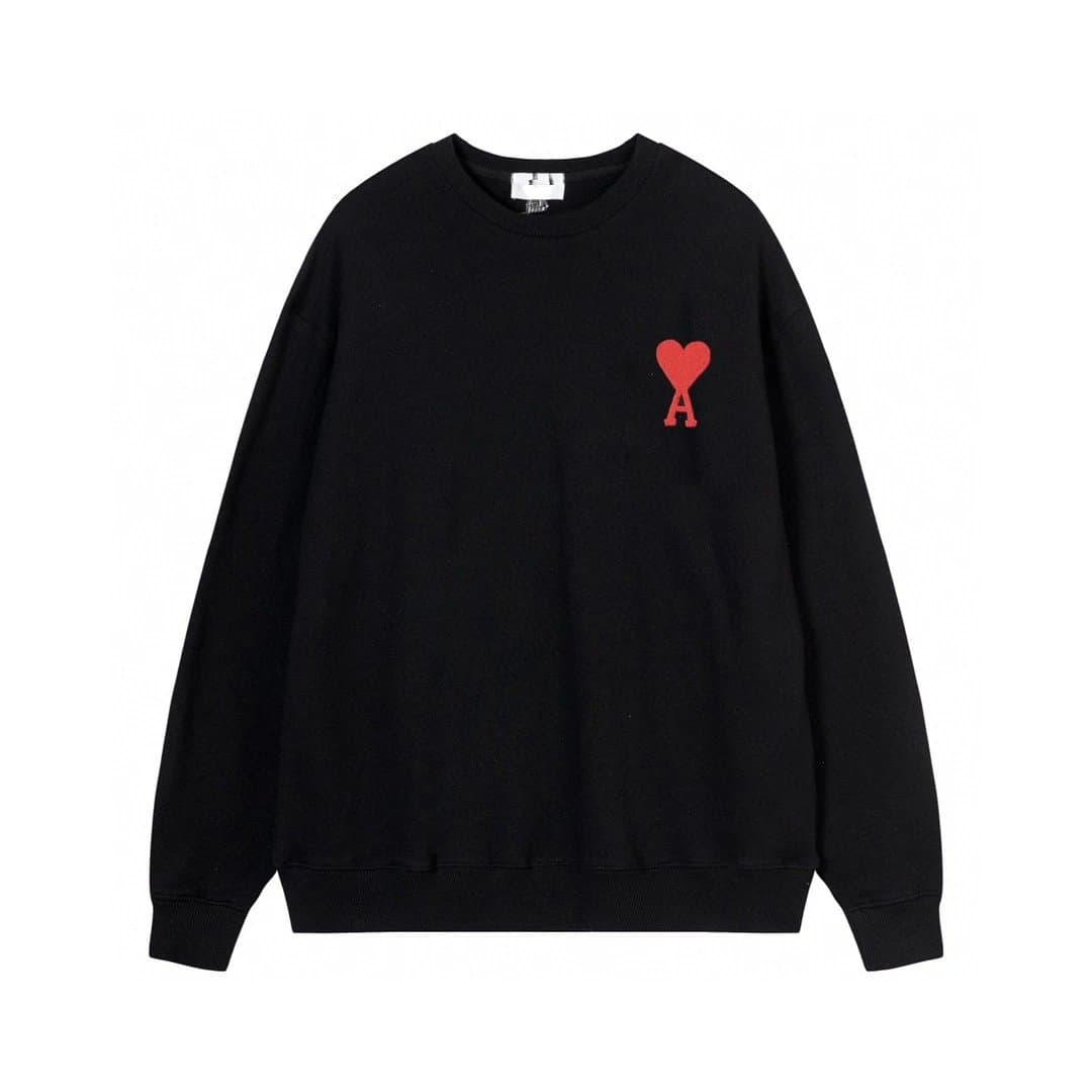 Amiri Hoodie Heart Logo — 09黑色