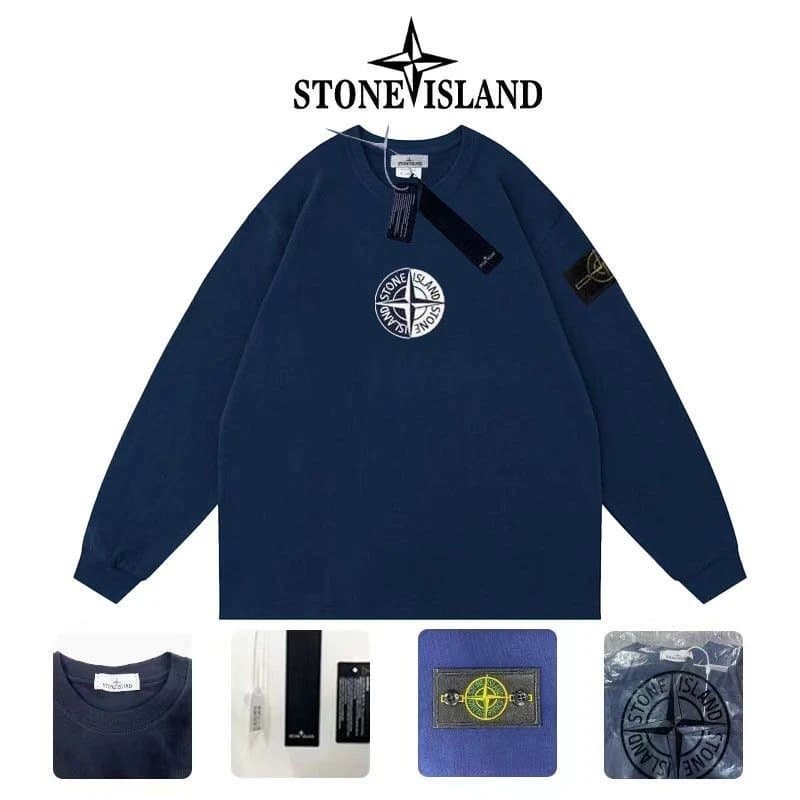 Stone Island Crewneck Sweatshirt Compass Patch — A25