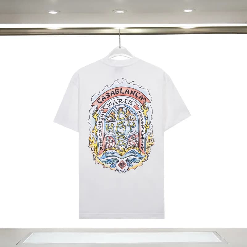 Casablanca T-Shirt Unity Is Power Graphic — 835 front and rear printed white