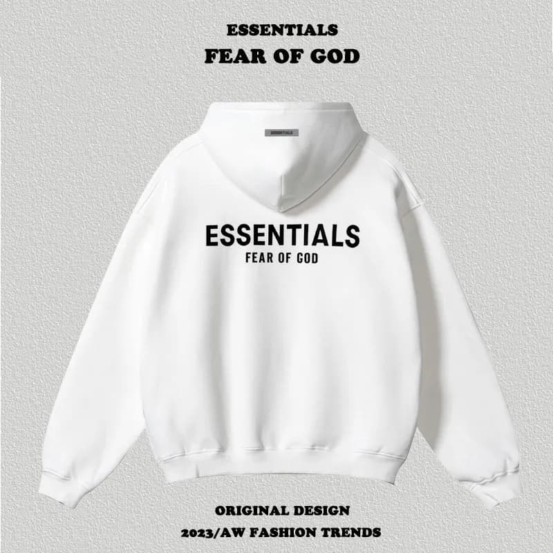 Fear of God Essentials × Fear of God Hooded Sweatshirt Essentials Logo Back