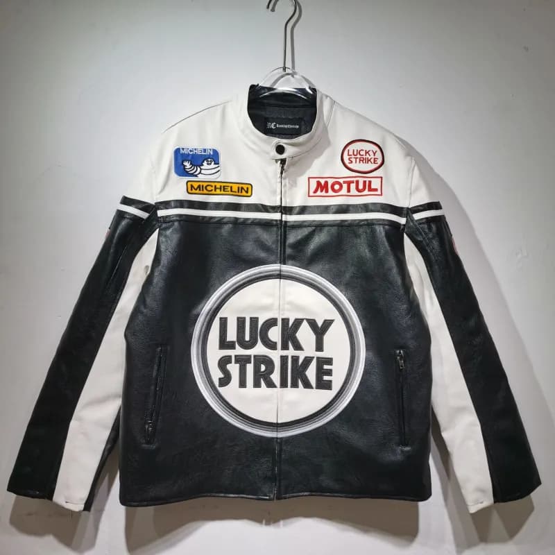 MLB Racing Leather Jacket Porsche Motorsport — RC1132白色