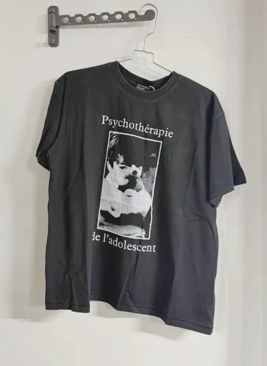 Off-White Long-Sleeve Tee Eternity and Time Print — 652