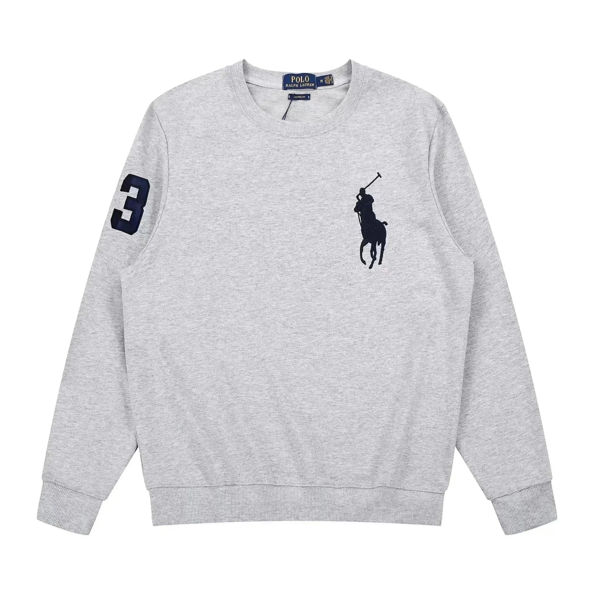 Polo Ralph Lauren Quarter-Zip Sweatshirt Ivory — ALBB-012