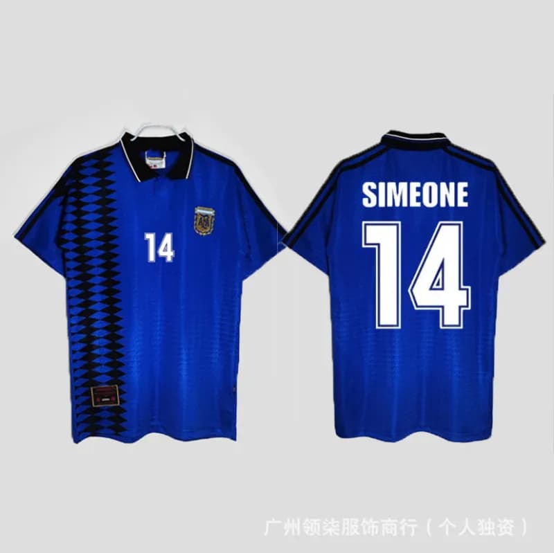 Nike Italy National Team Tee Home Kit — 1994 argentina away no. 14