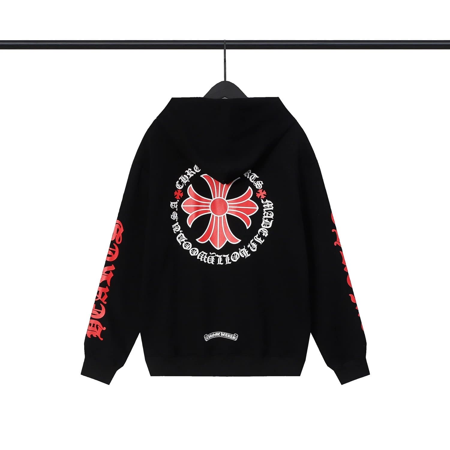Chrome Hearts Hoodie Multi-Cross Graphic — 黑色MP8962