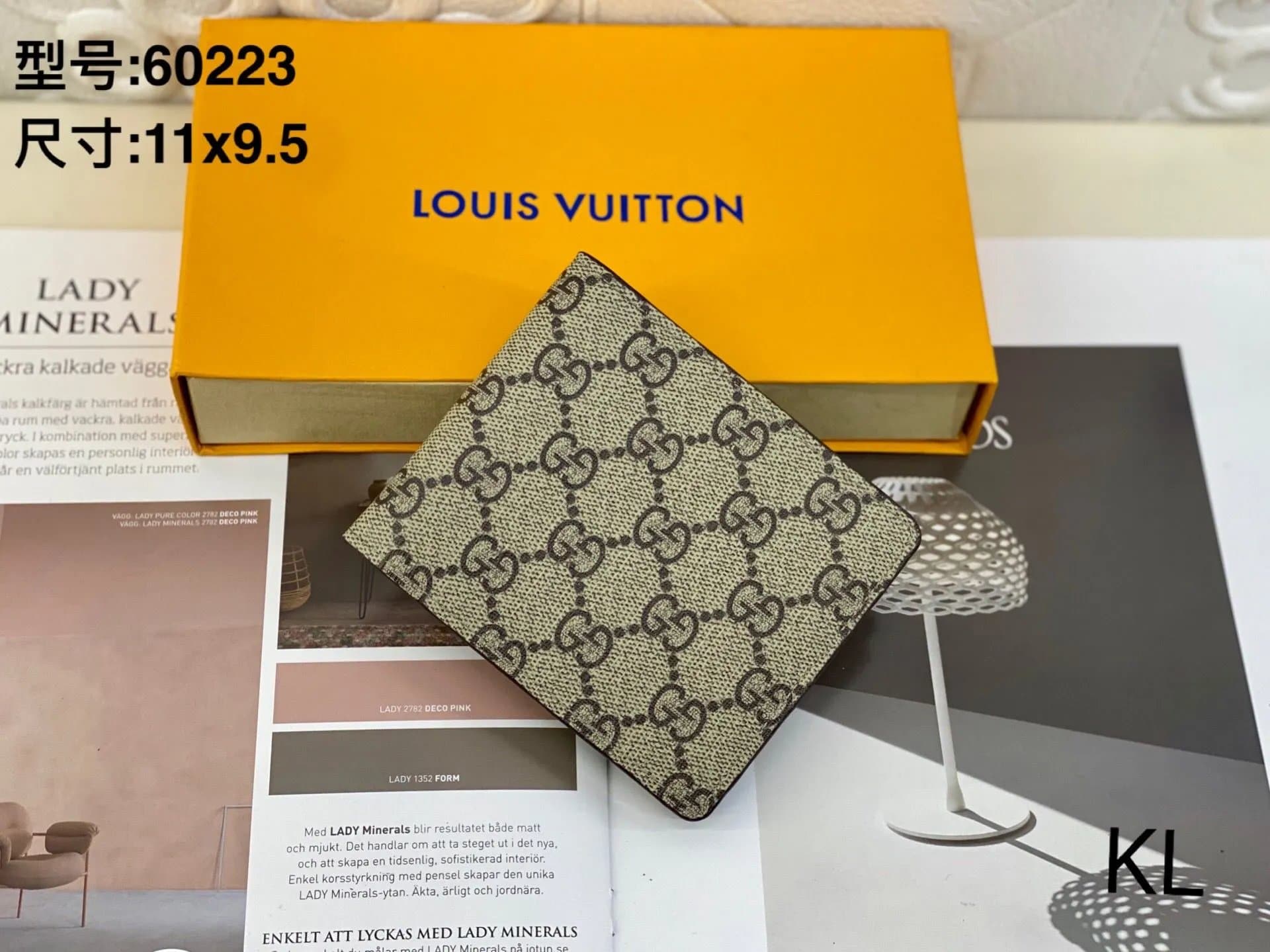 Gucci GG Marmont Wallet Web Stripe — 杏大字