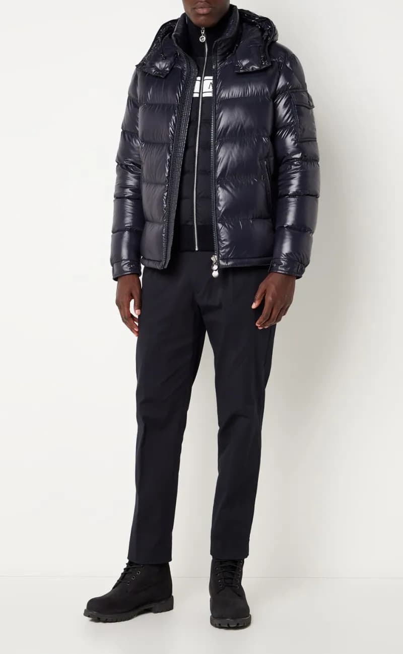 Moncler Puffer Jacket Glossy Nylon