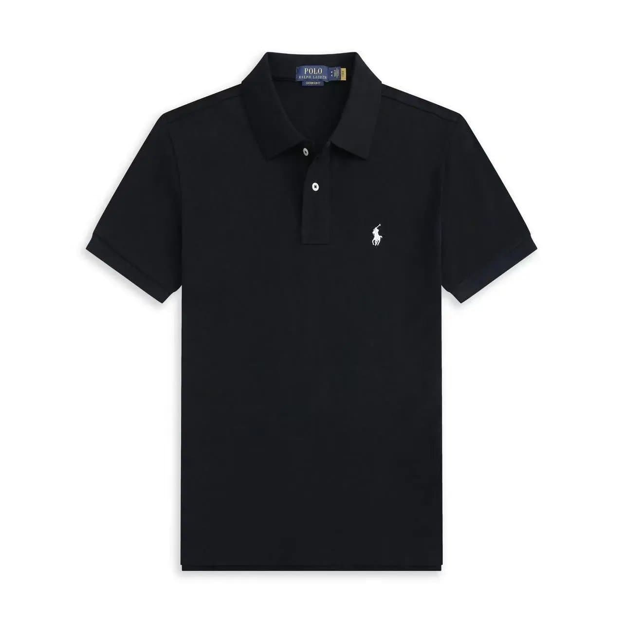 Polo Ralph Lauren Polo Tee Heather Grey — 黑色polo短袖