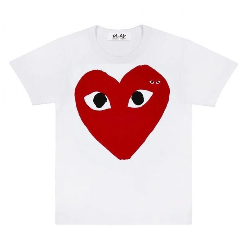 Comme des Garçons Play T-Shirt Red Eye Sleeve — 2
