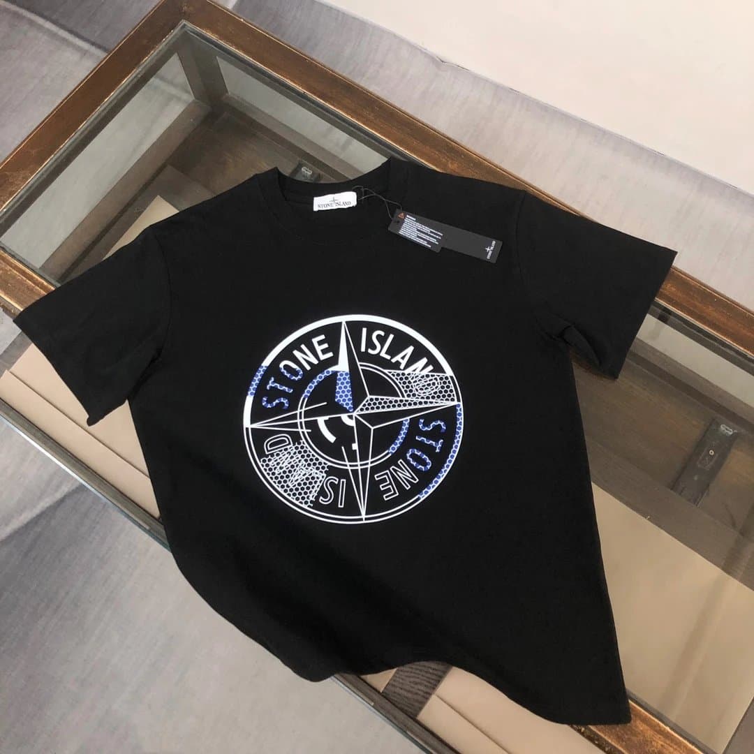 Stone Island Compass Logo T-Shirt Embroidered Compass