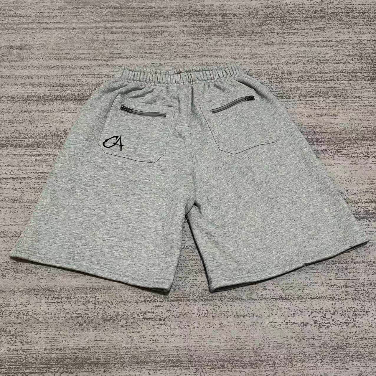 Chrome Hearts Zip Pocket Shorts Heather Grey