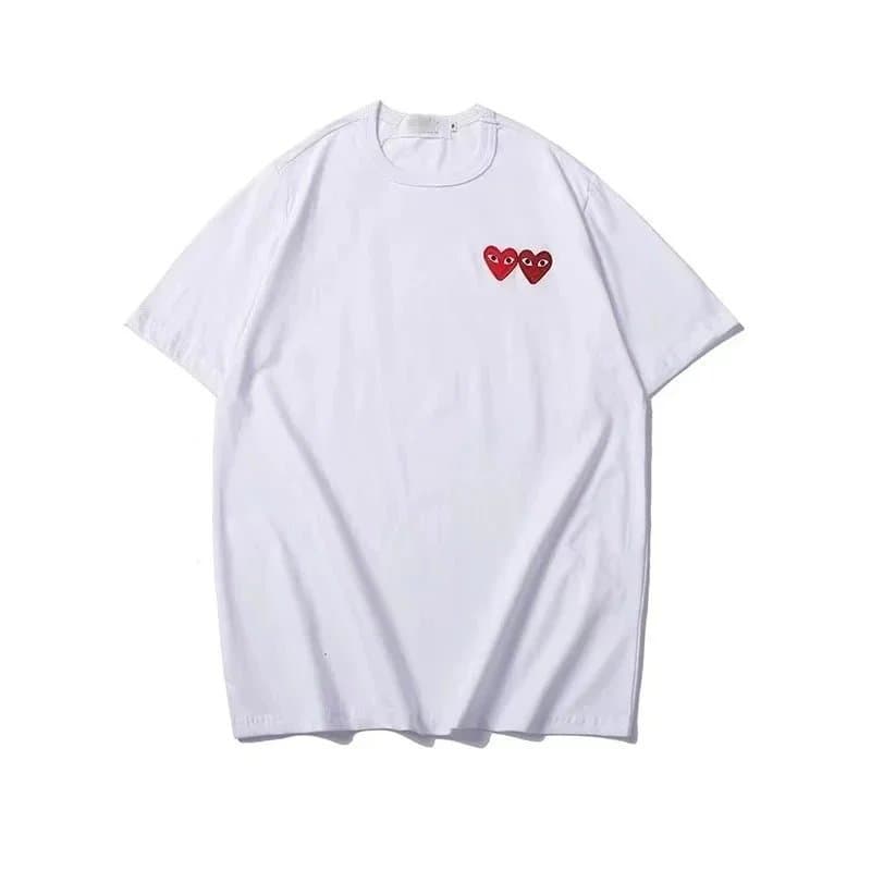 Comme des Garçons Heart Logo Tee Red Heart — BB010184035