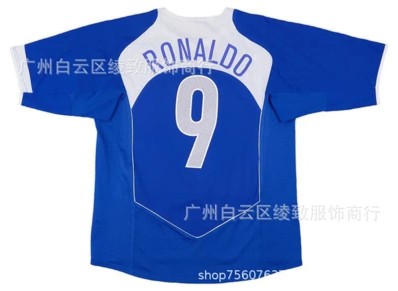 Nike Brazil National Team Jersey Home — 2004客场定制9号球星