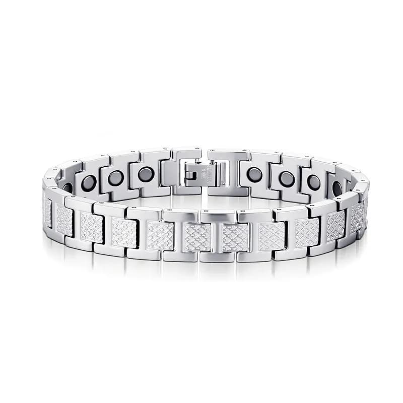 Chrome Hearts Link Bracelet Textured Black — 银色3