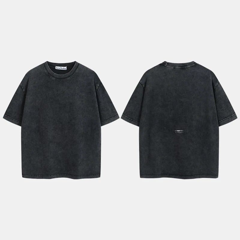 Acne Studios Logo T-Shirt Script Logo — 水洗黑(AC908040)