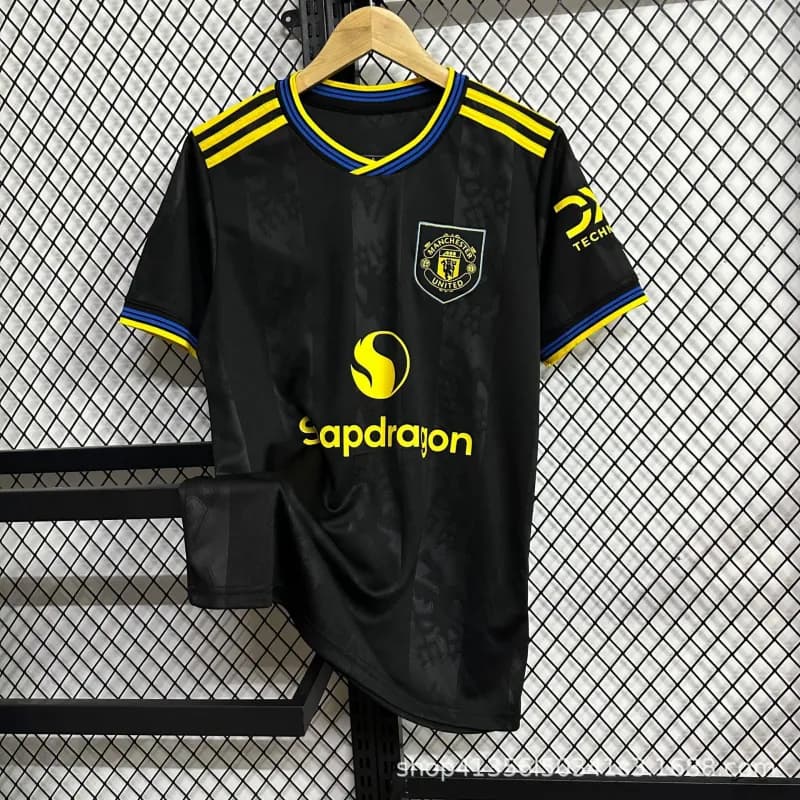 Adidas Manchester United Away Jersey Snapdragon Sponsor — 2526红魔二客球迷版