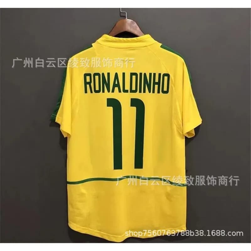 Nike Team Brasil Jersey CBF Crest — 2002主场定制11号球星