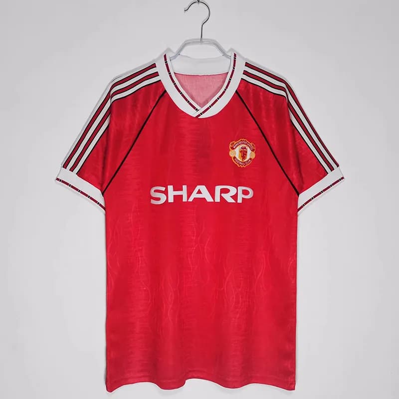 Adidas Home Jersey Pirelli Sponsor — 9192曼联主场