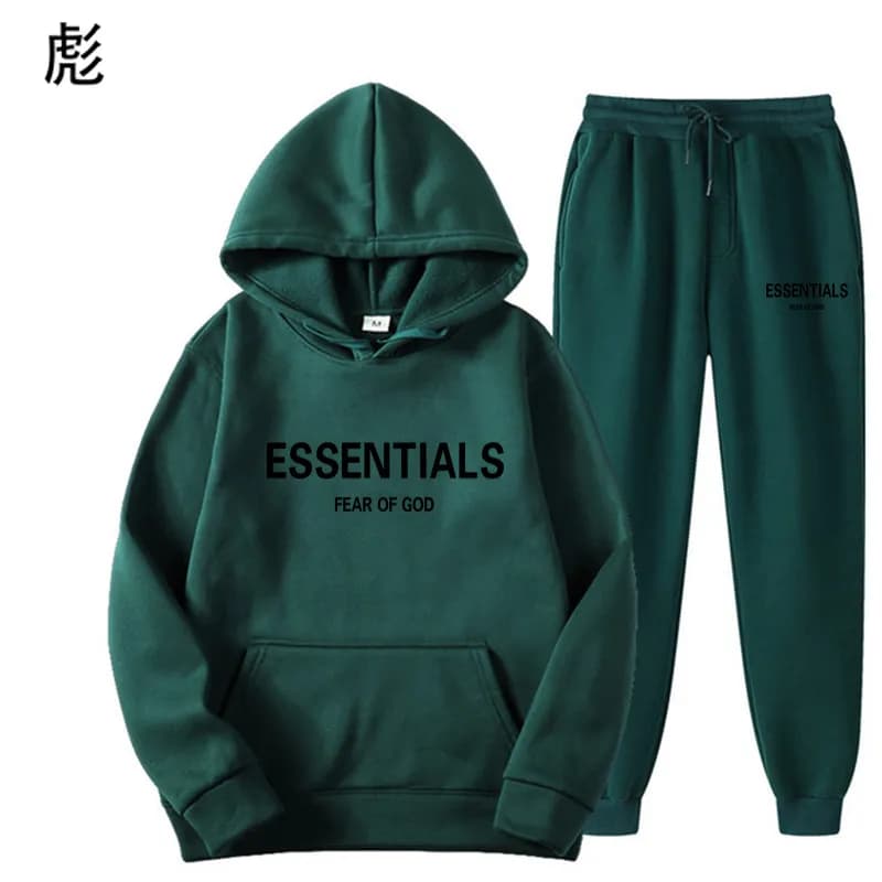 Fear of God Essentials Hoodie and Joggers Set Essentials Logo — 7