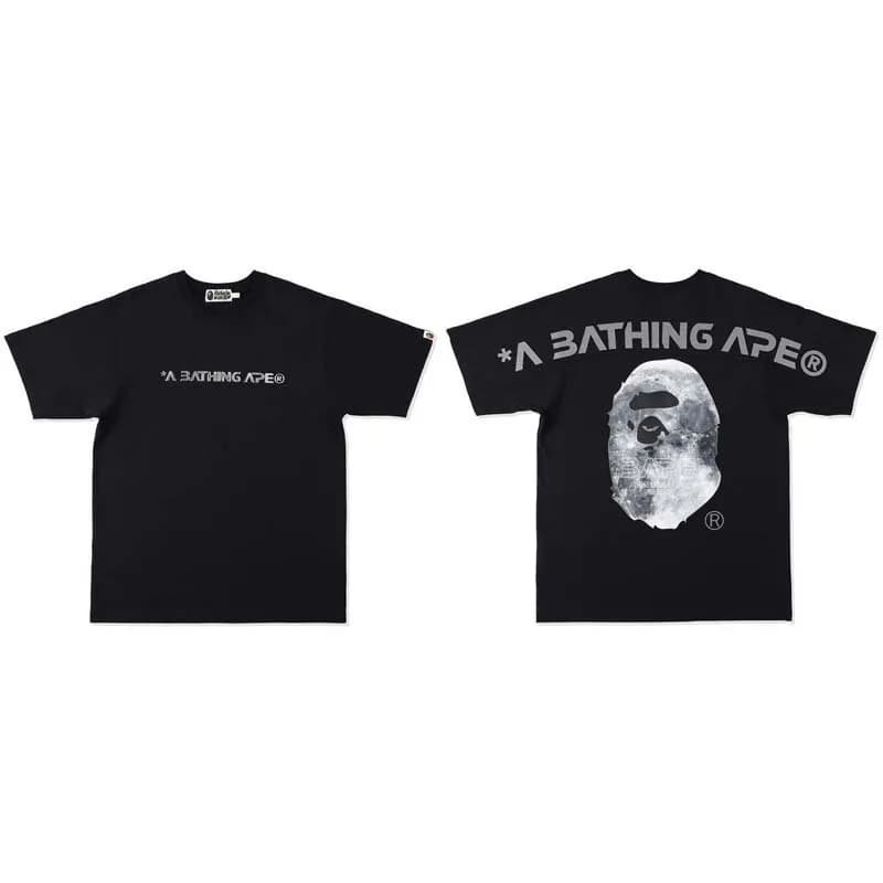 BAPE Short Sleeve Tee Ape Head Logo — 712黑色