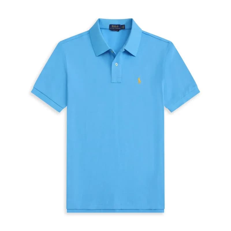 Polo Ralph Lauren Polo Shirt Classic Fit — 湖蓝色黄标