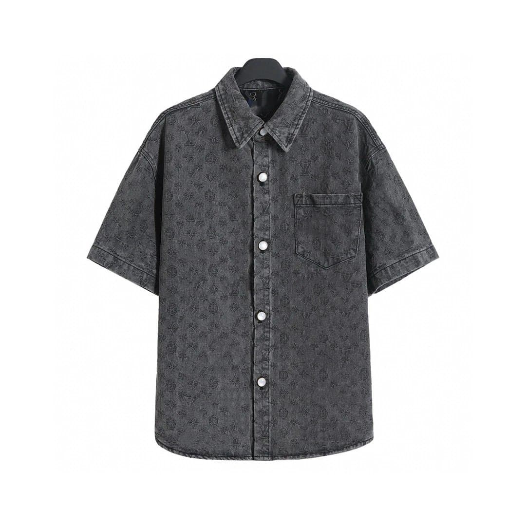 Louis Vuitton Denim Shirt Monogram Washed