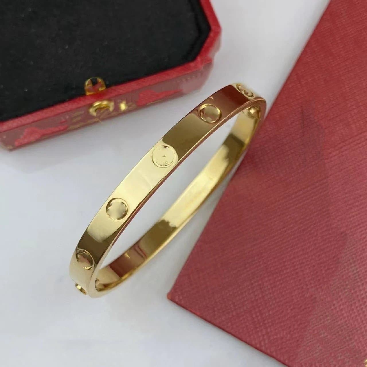 Cartier Juste Un Clou Bracelet Medium — 宽版黄金色无钻