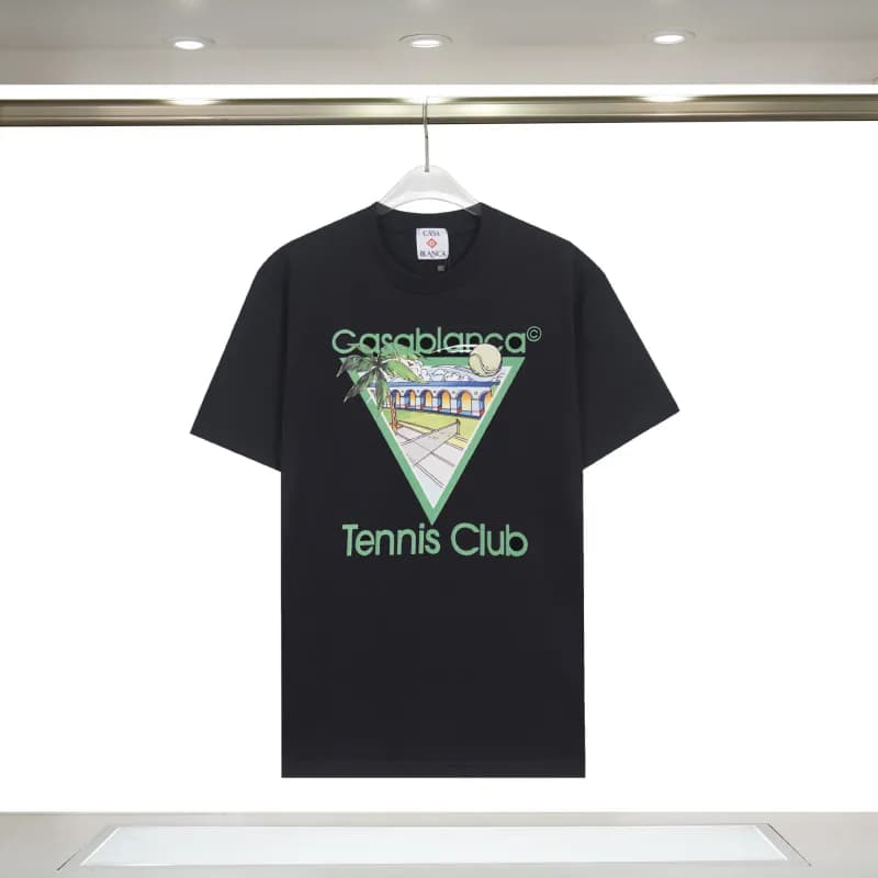 Ringer T-Shirt Celine Paris Logo — 895 black