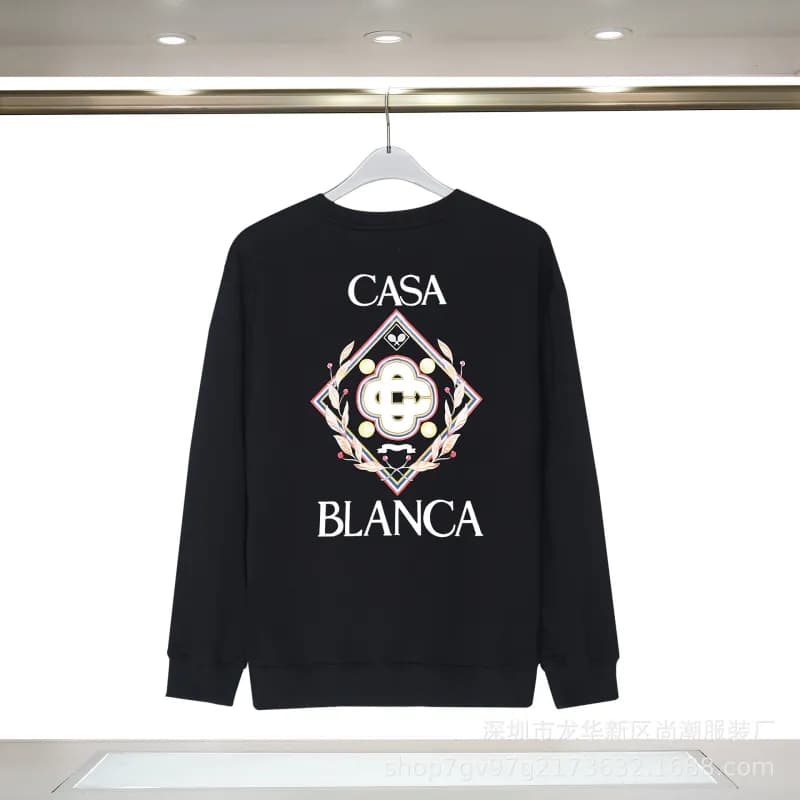 Casablanca Crewneck Sweatshirt Floral Embroidered — CA003