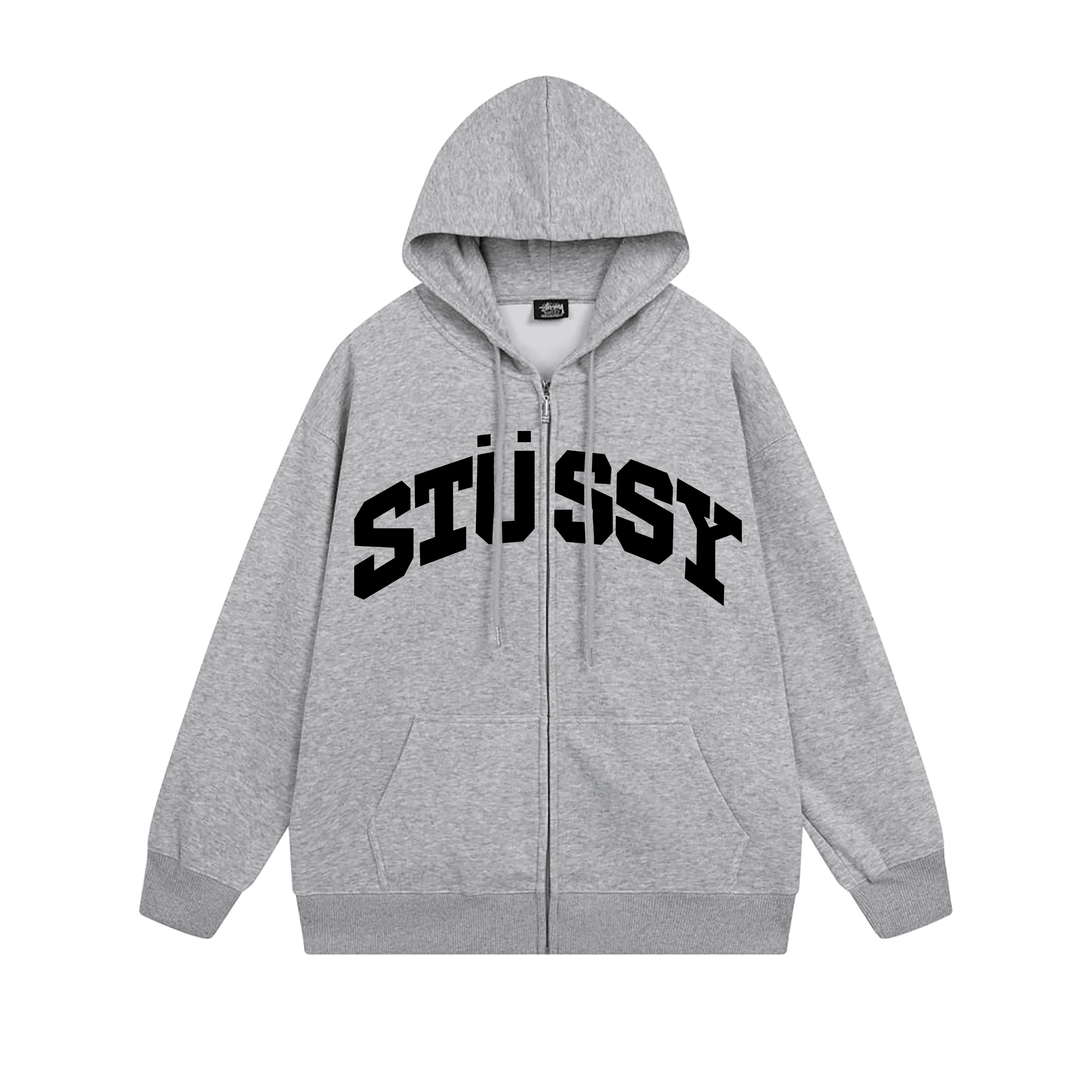 Stüssy Zip-Up Hoodie Arch Logo