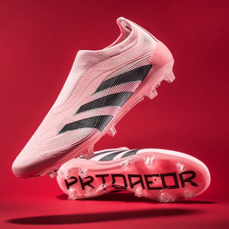 Adidas Predator HZ Teerae — 2503骚粉长钉 无系带 【买一送五】