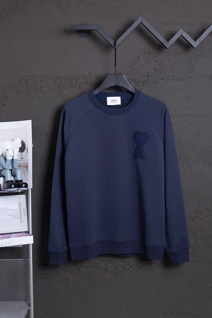 AMI Paris Knit Sweater Heart Logo — 102