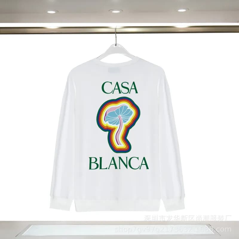 Casablanca Crewneck Sweatshirt Floral Embroidered — CA0018