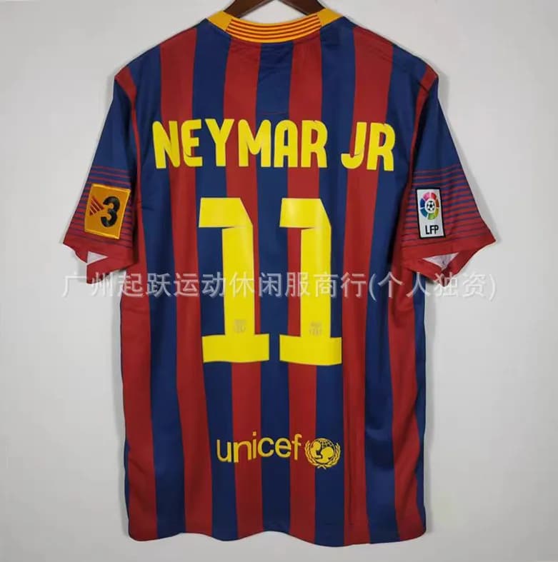 PSG Home Jersey Neymar Jr #10 — 13-14巴萨主场 11号+西甲