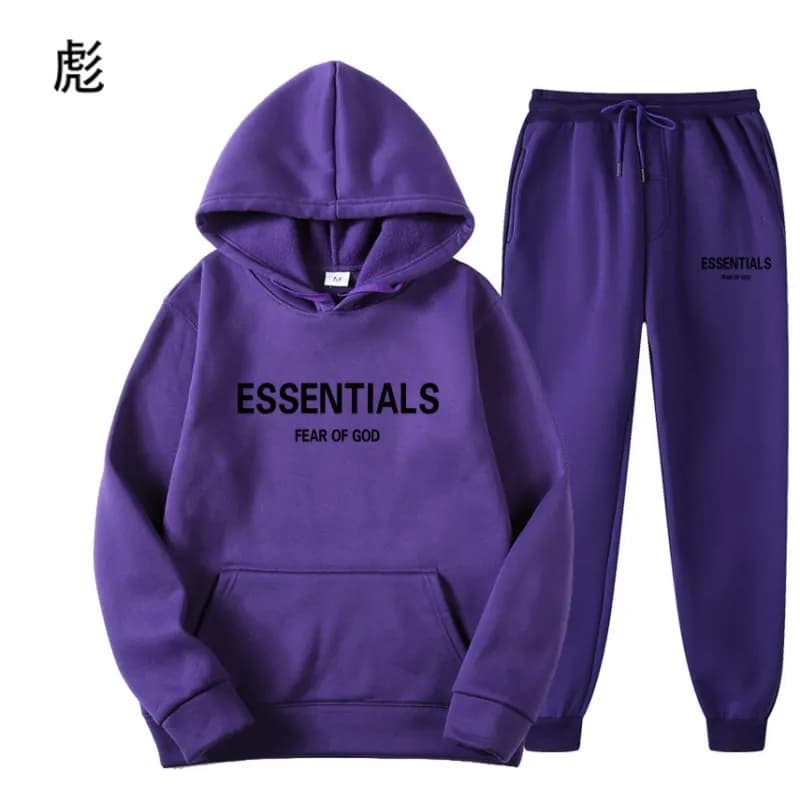 Fear of God Essentials Hoodie and Joggers Set Essentials Logo — 28
