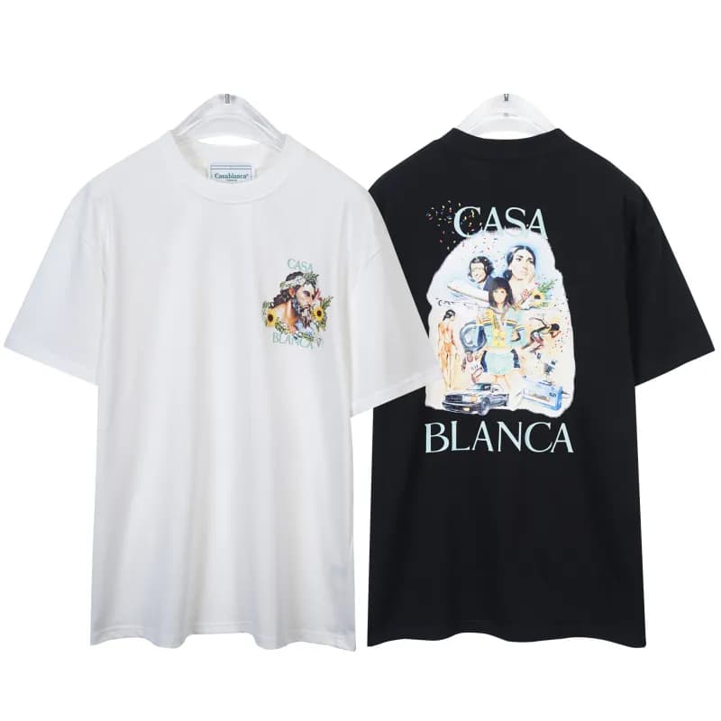 Ringer T-Shirt Celine Paris Logo — 810 black